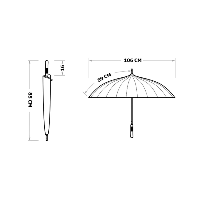 Premium 24 Rib Windproof Umbrella