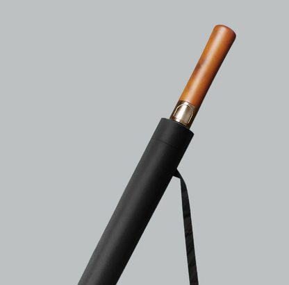 Long Umbrella with Wooden Handle