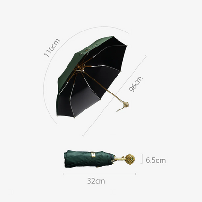 Prestige Crystal Handle Folding Umbrella