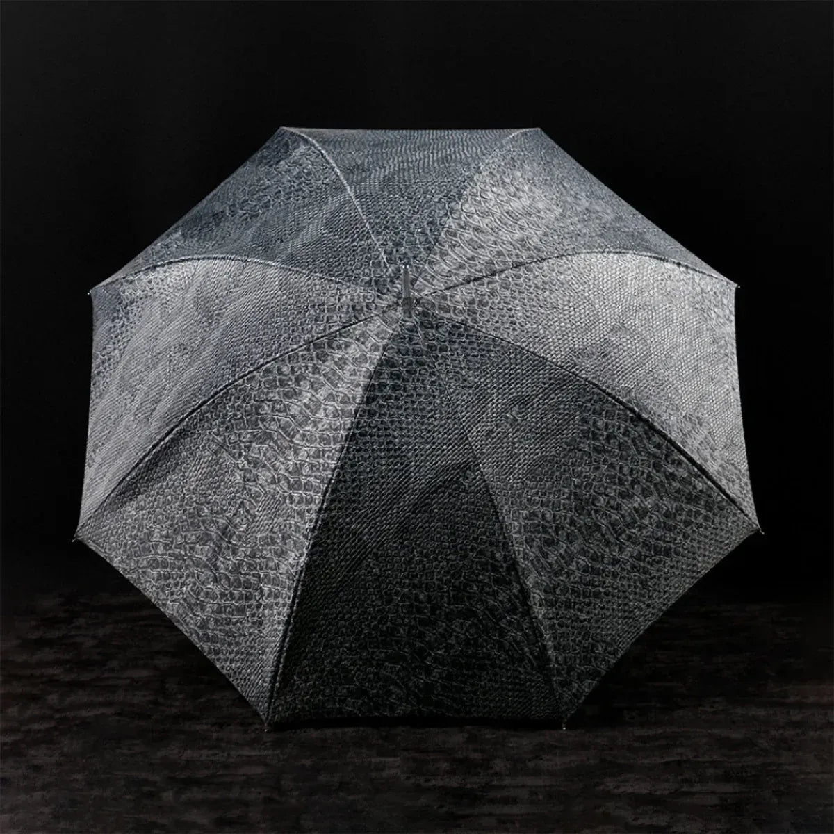 Top-down view of the open canopy, showing the detailed serpent skin pattern.